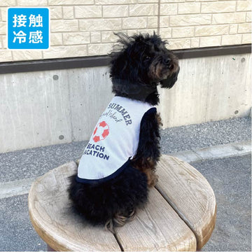 <font color="red">1点30%OFF・2点以上で50%OFF</font><br><font size="3">小型犬・胴長・ダックス</font> <br>接触冷感&濡らして冷たい<br>クールプリントタンクトップ - VERY-PET