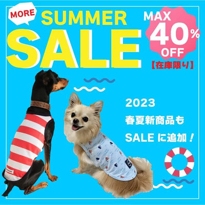 犬に夏服は可哀想？メリットを理解して<br>SUMMER SALEでお得にお買い物しよう♪