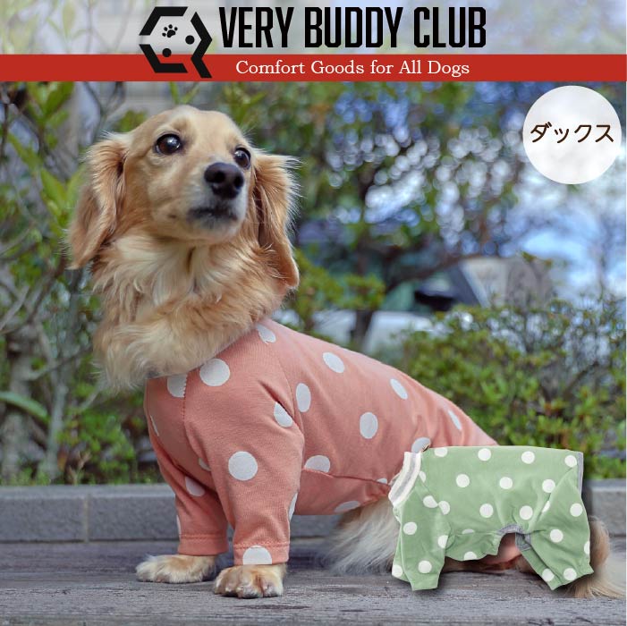 Web限定ドットプリントカバーオール ダックス - VERY-PET