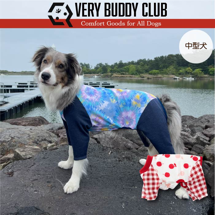 Web限定プリントカバーオール 中型犬 - VERY-PET