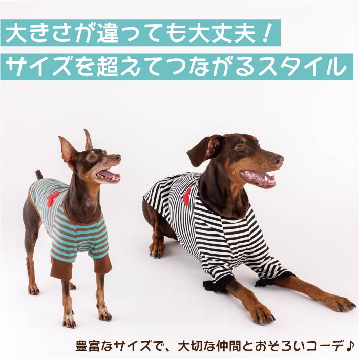 【スタイプレゼント対象商品】フレブル・パグ [全18size展開]<br>ストレッチボーダーロンT - VERY-PET
