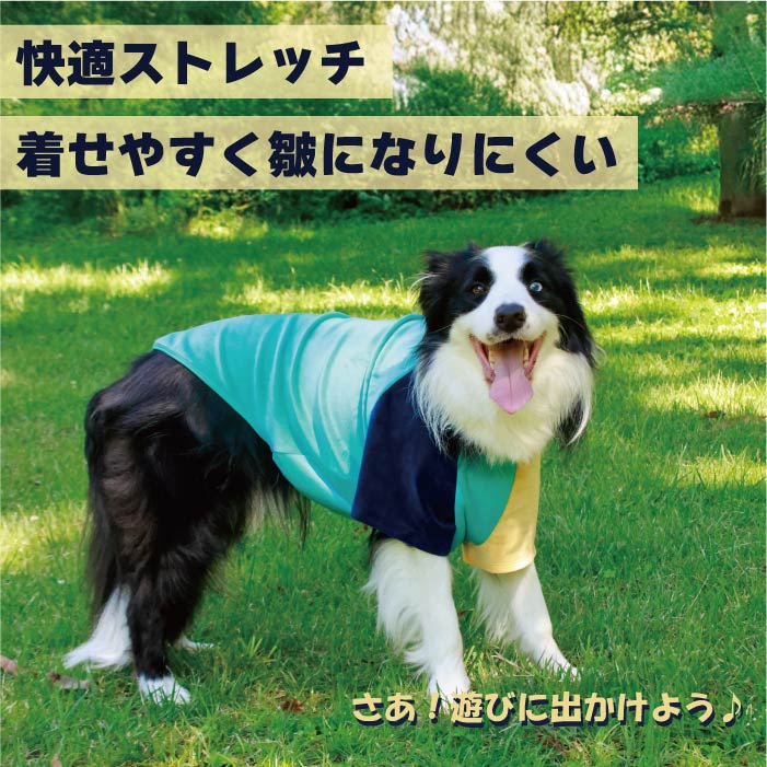 【スタイプレゼント対象商品】フレブル・パグ [全29size展開]<br>カラーブロックTシャツ - VERY-PET