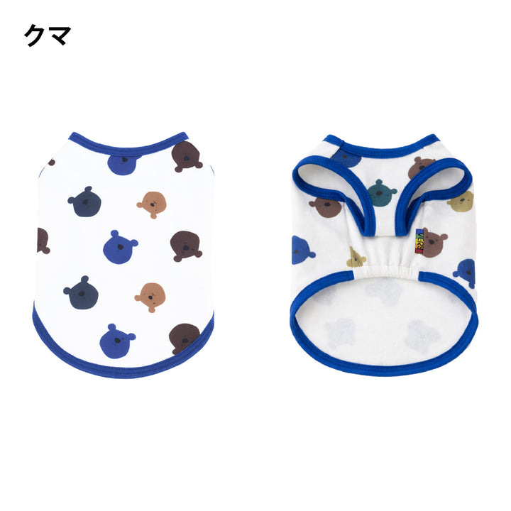 コーギー・バセット プリント裏起毛タンクトップ