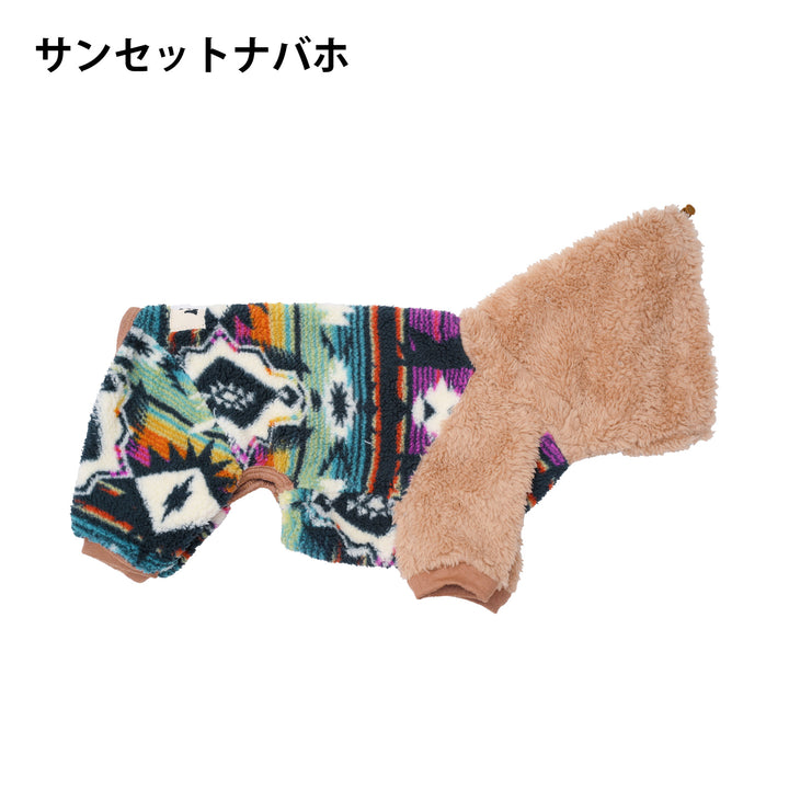 小型～大型 フード付きボアフリースロンパース