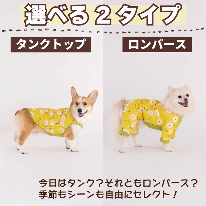 【スタイプレゼント対象商品】コーギー・バセット [全32size展開]<br>裏起毛プリントロンパース フルーツ/ラ･フランス