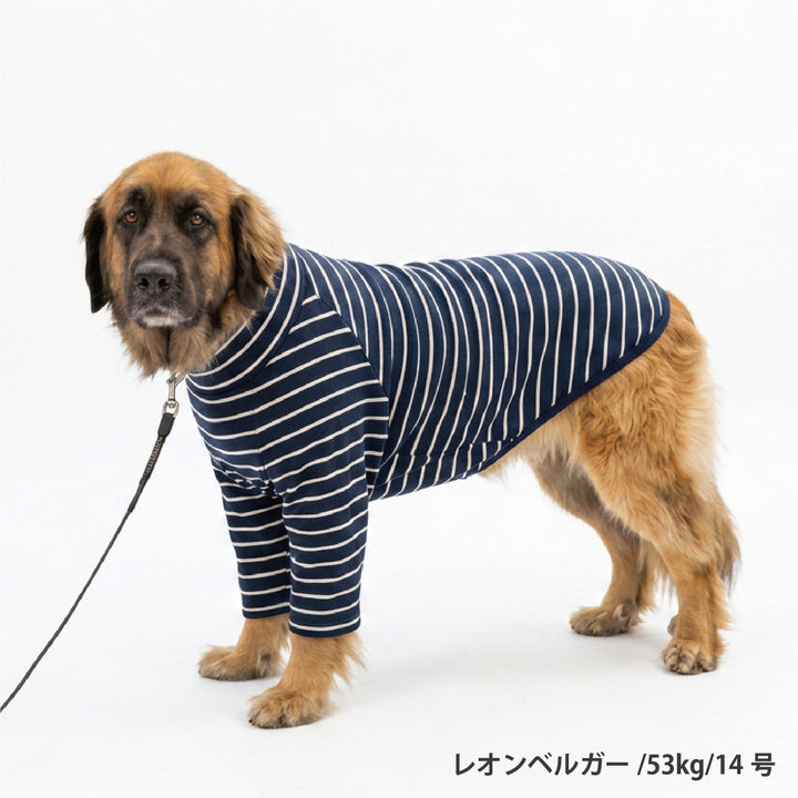 【66％OFF】長袖 ボーダーシャツ 超大型犬