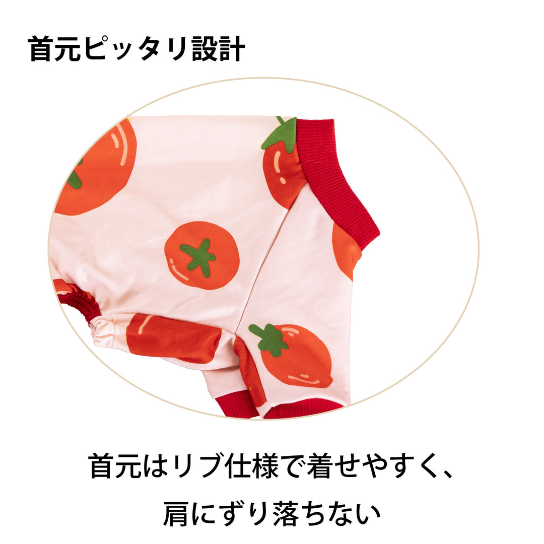 フレブル・パグ プリント裏毛ロンパース