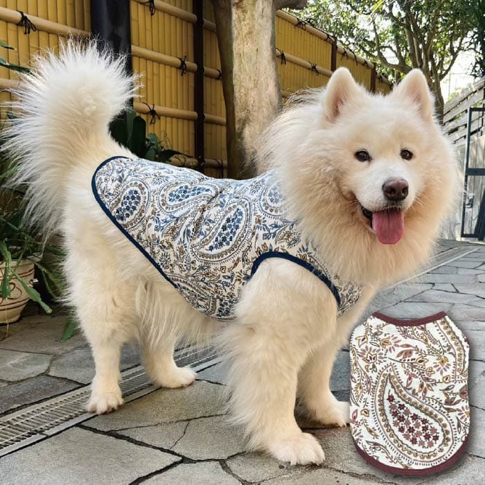 Web限定ペイズリープリントタンクトップ 大型犬 - VERY-PET