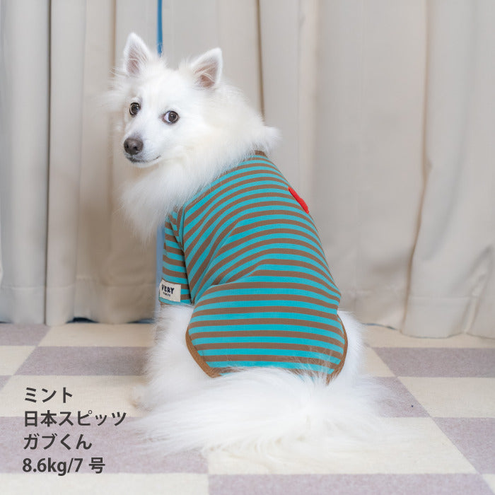 【スタイプレゼント対象商品】小型～中型 ダックス 胴長 [全18size展開]<br>ストレッチボーダーロンT - VERY-PET