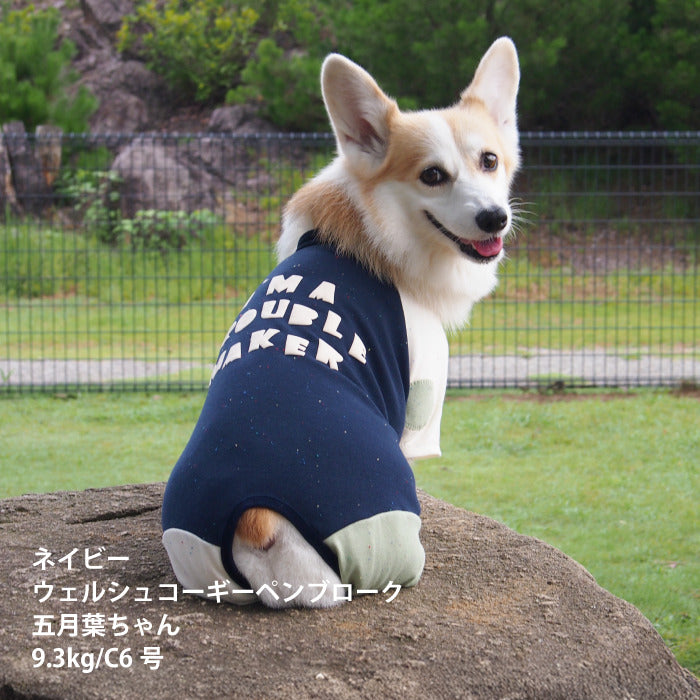 【スタイプレゼント対象商品】コーギー・バセット [全33size展開]<br>バックプリントロンパース
