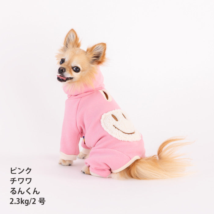 【スタイプレゼント対象商品】小型～超大型 ダックス 胴長 [全32size展開]<br>フード付きスマイルロンパース