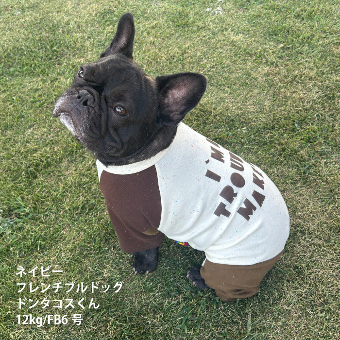 【スタイプレゼント対象商品】フレブル・パグ [全33size展開]<br>バックプリントロンパース - VERY-PET