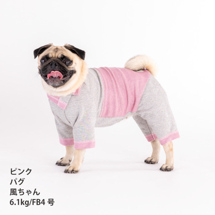 【スタイプレゼント対象商品】フレブル・パグ [全32size展開]<br>カラースキームロンパース - VERY-PET