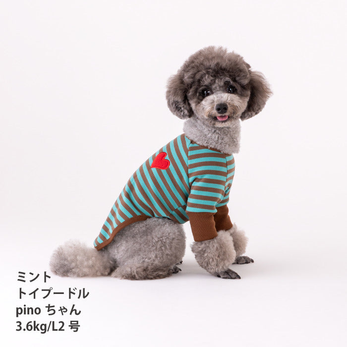 【スタイプレゼント対象商品】小型～中型 ダックス 胴長 [全18size展開]<br>ストレッチボーダーロンT - VERY-PET