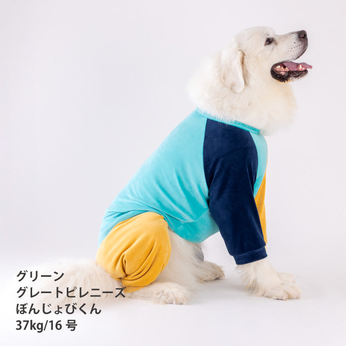 【スタイプレゼント対象商品】小型～超大型 ダックス 胴長 [全32size展開]<br>カラーブロックロンパース - VERY-PET