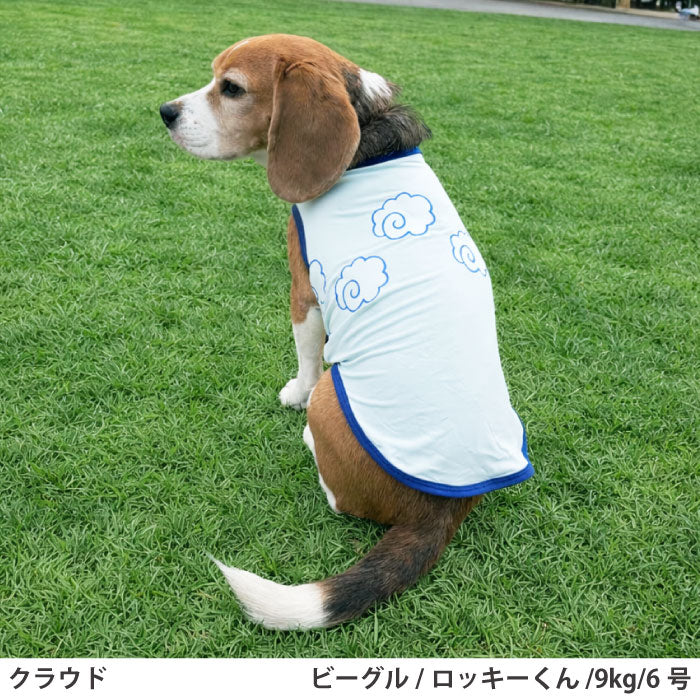 小型～超大型 ダックス 胴長 [全21size展開]<br>光るプリントクールタンク クラウド - VERY-PET
