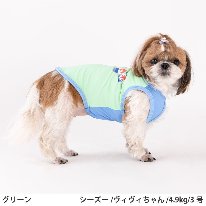 小型～超大型 ダックス 胴長 [全24size展開]<br>光るプリントクールタンク グリーン - VERY-PET