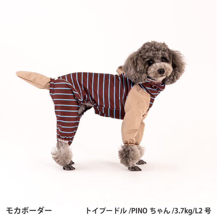 ダックス・トイプードル・胴長 [シリーズ全33size展開] BREATH FIT RAIN WEAR -FULLCOVER&amp;STRETCH-