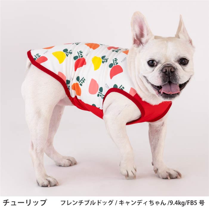 接触冷感 犬服 クールタンク 花柄｜フレブル パグ対応 VERY– VERY-PET