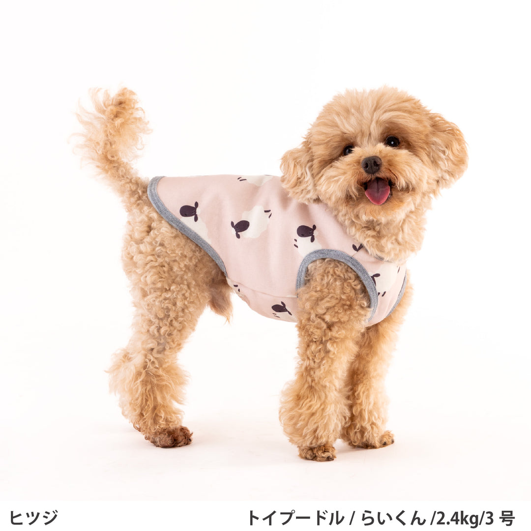 小型～超大型 プリント裏起毛タンクトップ