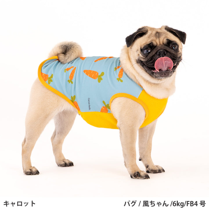 フレブル・パグ プリント裏毛タンクトップ