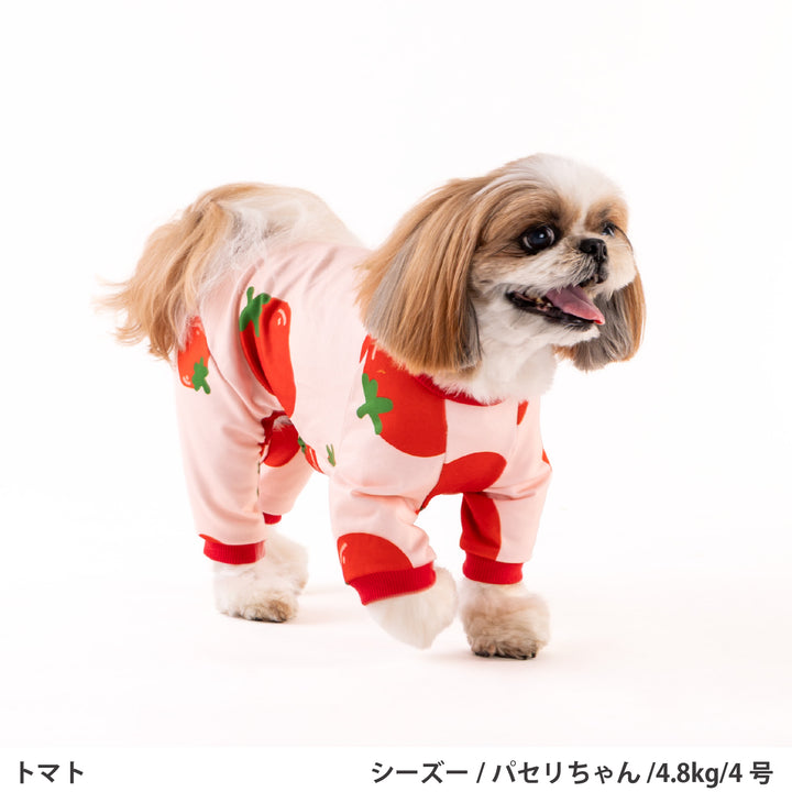 小型～超大型 プリント裏毛ロンパース
