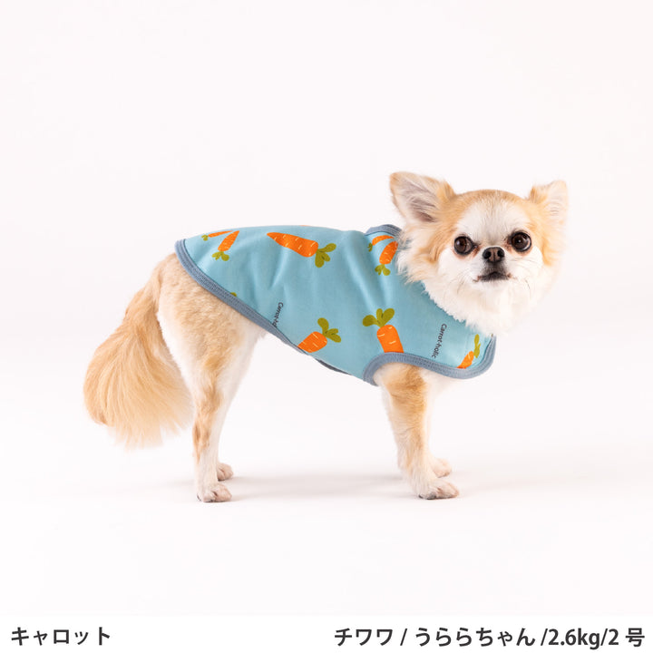 小型～大型 裏毛プリントコート-ベジタブル-