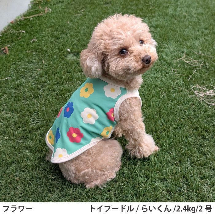 小型～超大型 ダックス 胴長 [全29size展開]<br>プリントクールタンク フラワー - VERY-PET