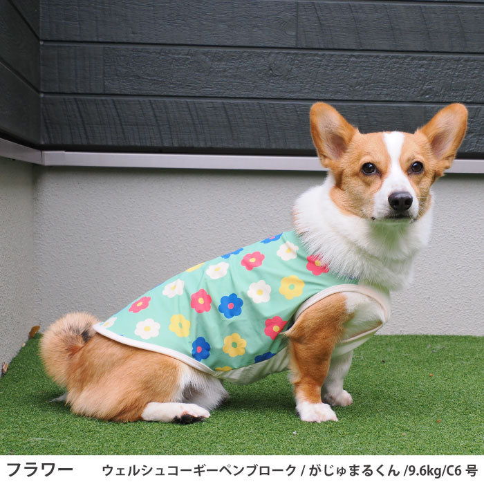 コーギー・バセット [全29size展開]<br>プリントクールタンク フラワー - VERY-PET