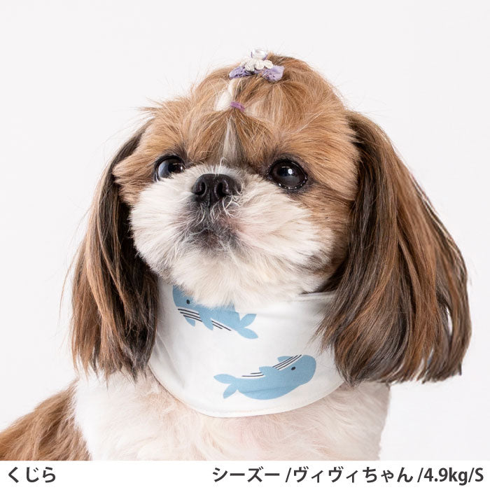 全犬種対応 全5size<br>熱中症対策に！専用やわらか保冷剤付<br>接触冷感 クールバンダナ - VERY-PET