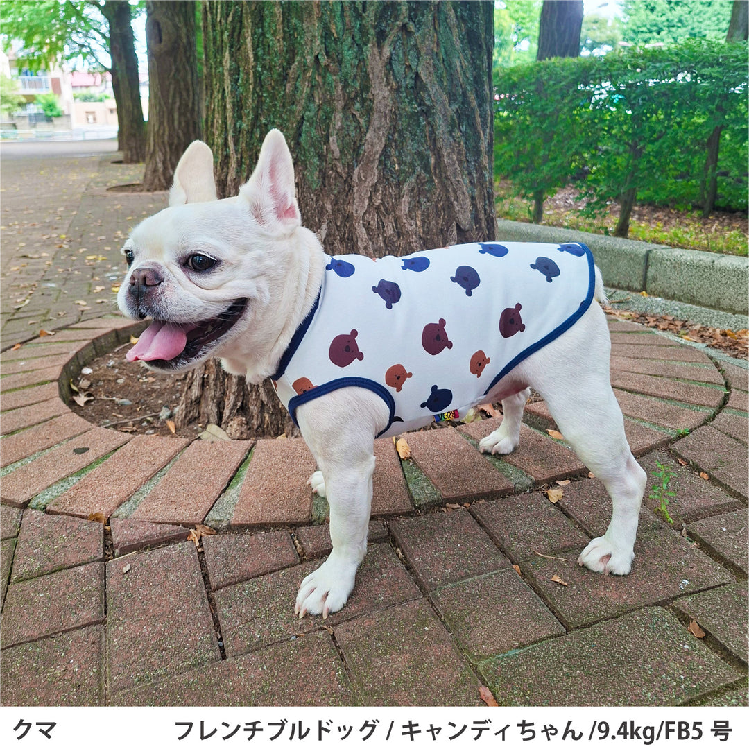 フレブル・パグ プリント裏起毛タンクトップ