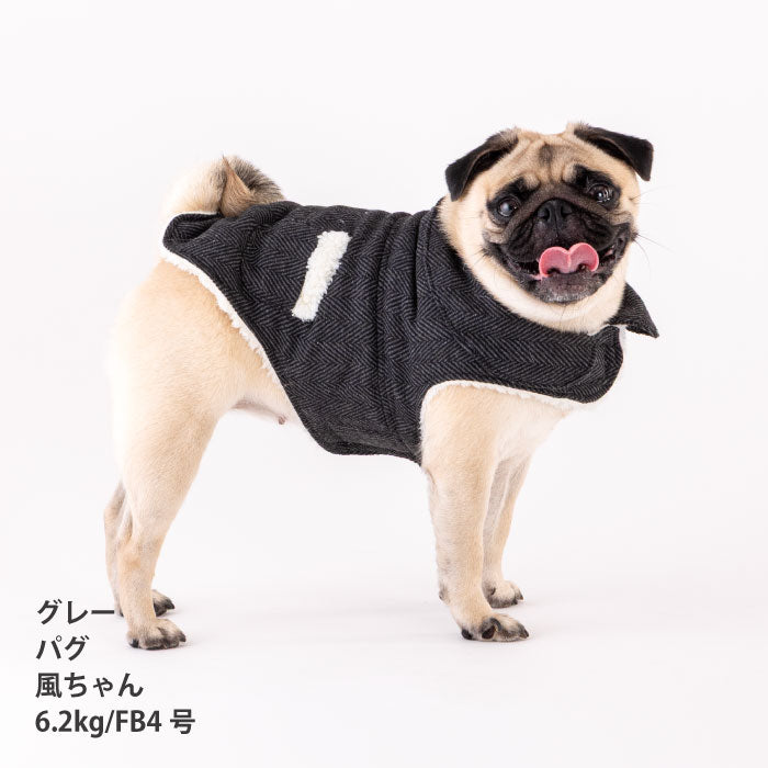 【スタイプレゼント対象商品】フレブル・パグ [全20size展開]<br>ポケット付きコート - VERY-PET