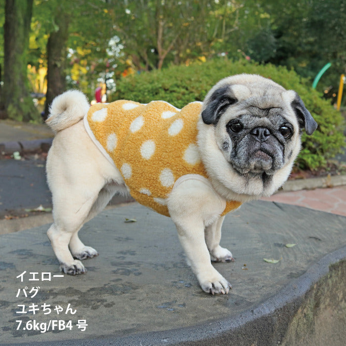 【スタイプレゼント対象商品】フレブル・パグ [全20size展開]<br>背開きドットタンク - VERY-PET