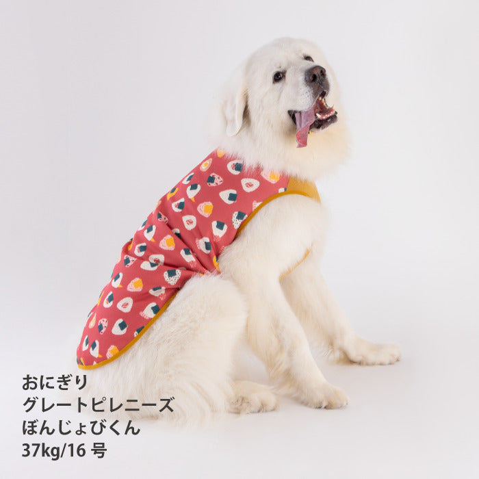 【スタイプレゼント対象商品】小型～超大型 ダックス 胴長 [全29size展開]<br>裏起毛プリントタンク おにぎり/パッチワーク
