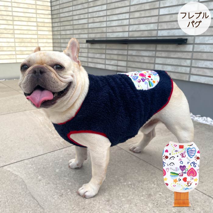 <font color="red">最新秋冬服20％OFFセール</font><br><font size="3">フレブル・パグ</font> <br>コラボレーションタンク - VERY-PET