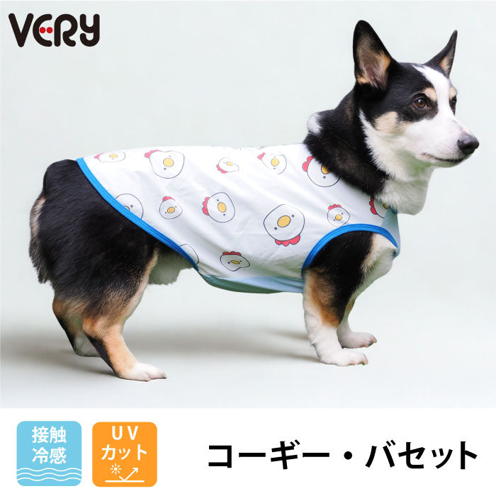 コーギー・バセット [全29size展開]<br>プリントクールタンク チキン - VERY-PET