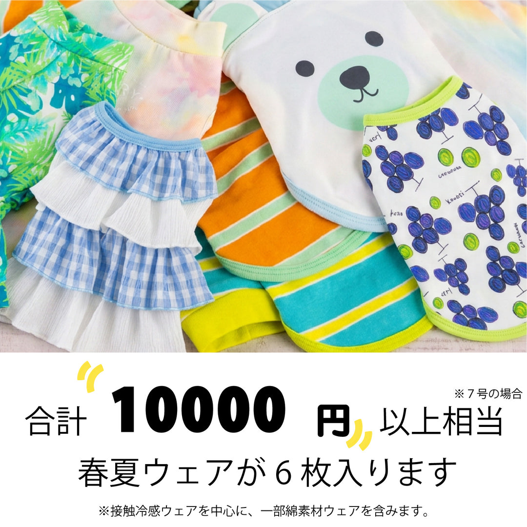 犬服 春夏福袋 小型犬6枚入