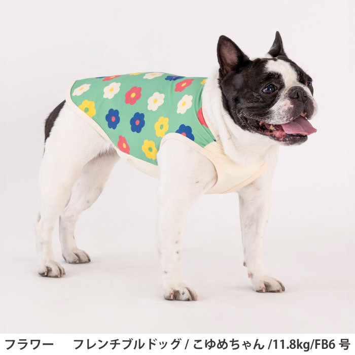 接触冷感 犬服 クールタンク 花柄｜フレブル パグ対応 VERY – VERY-PET