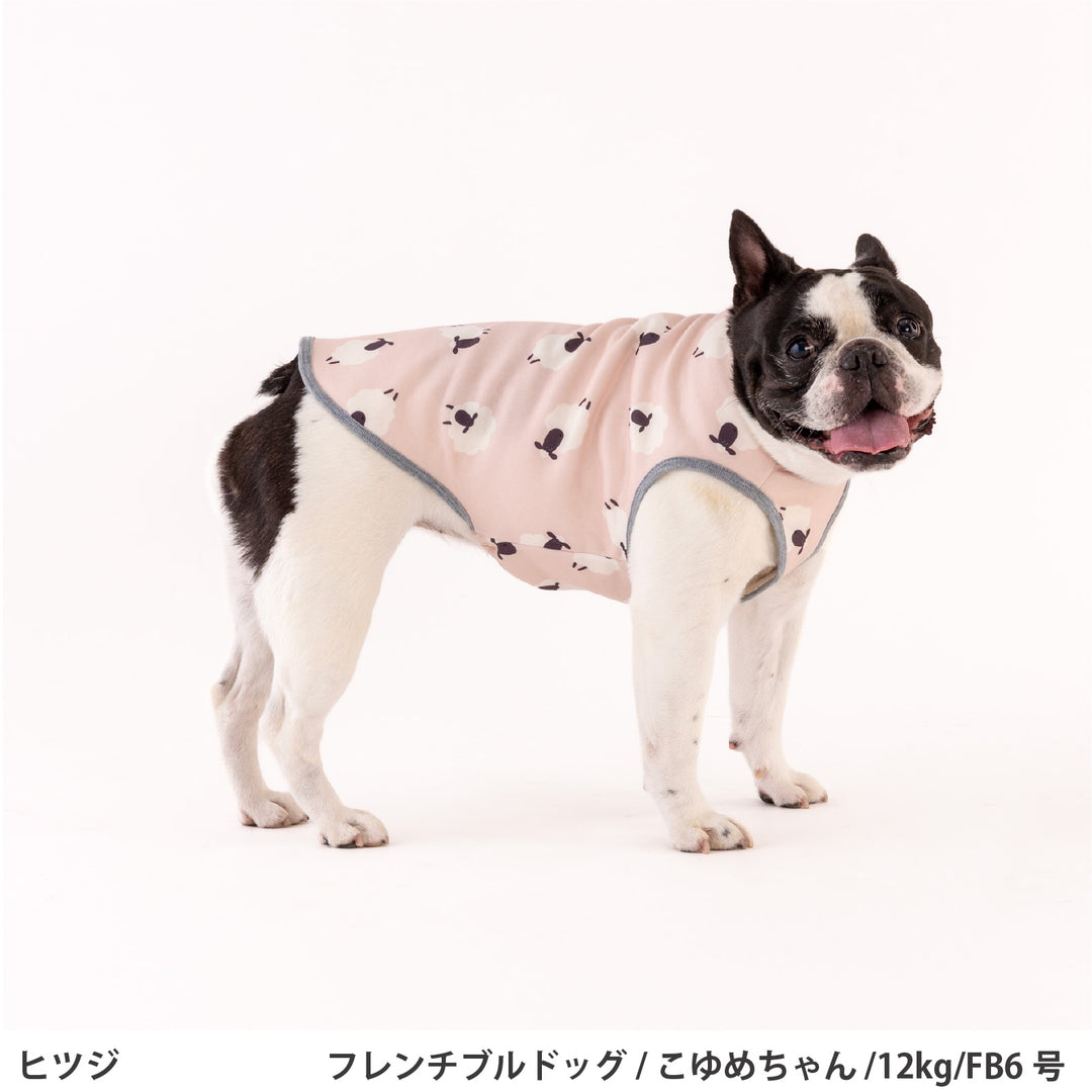 フレブル・パグ プリント裏起毛タンクトップ