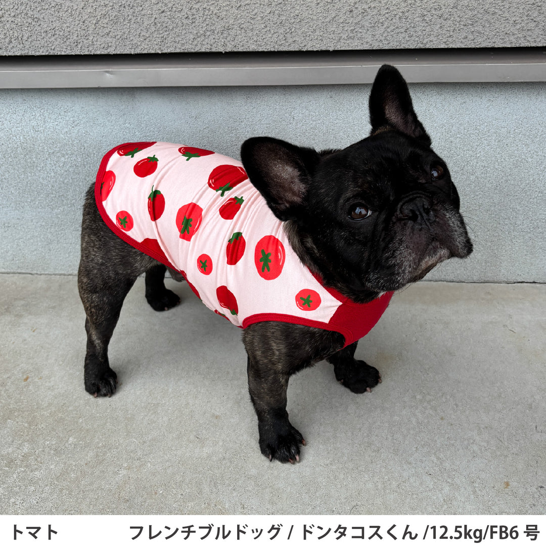 フレブル・パグ プリント裏毛タンクトップ