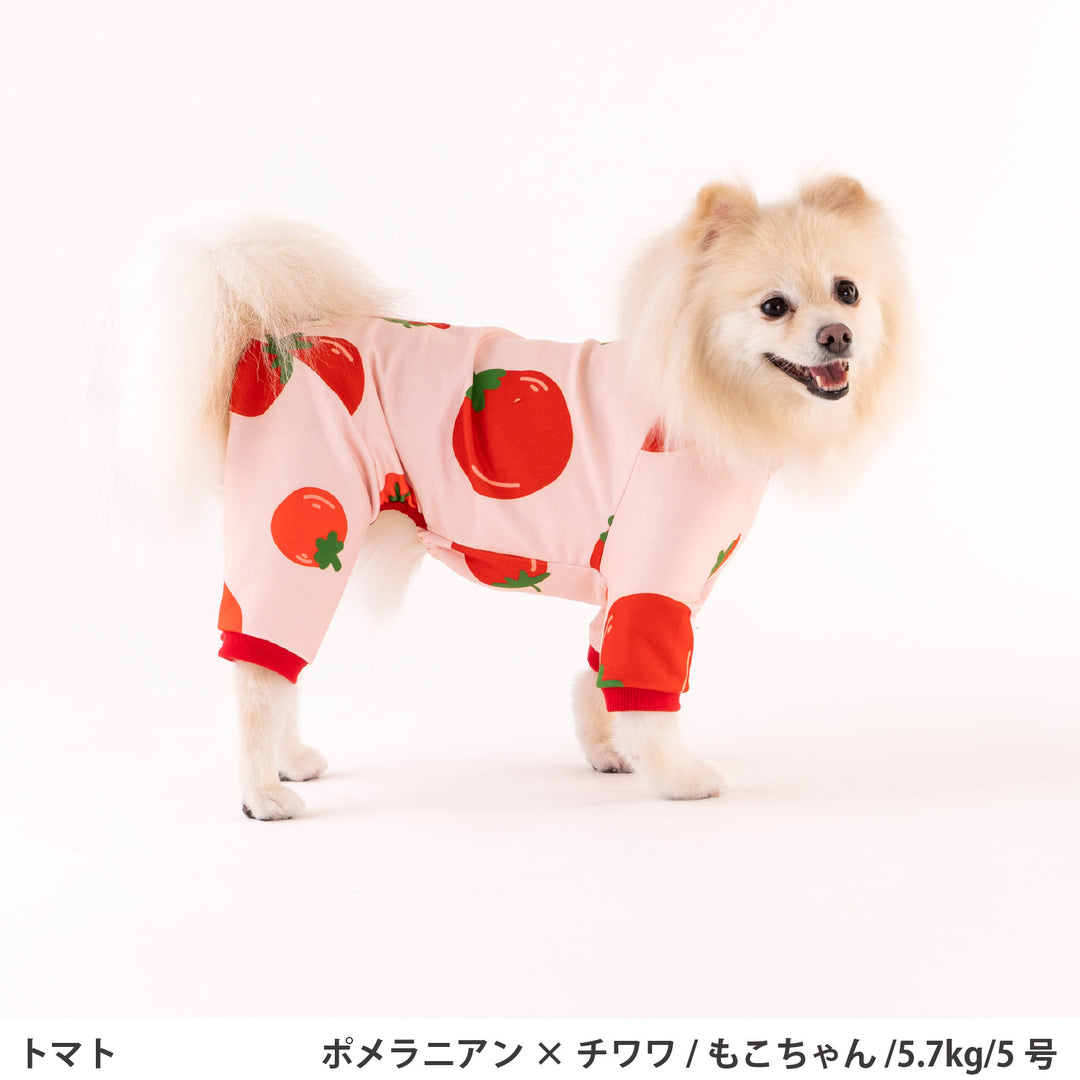 小型～超大型 プリント裏毛ロンパース