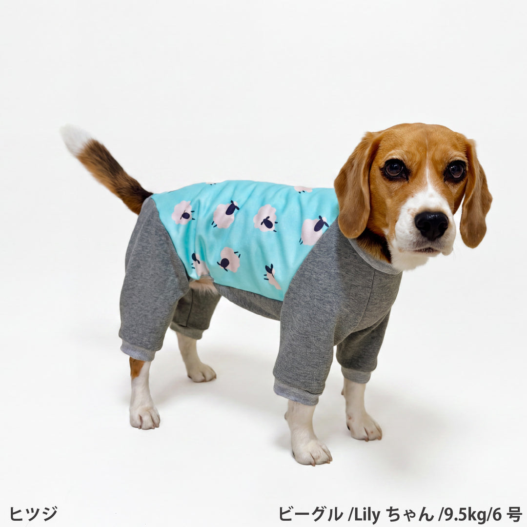 小型～超大型 プリント裏起毛ロンパース