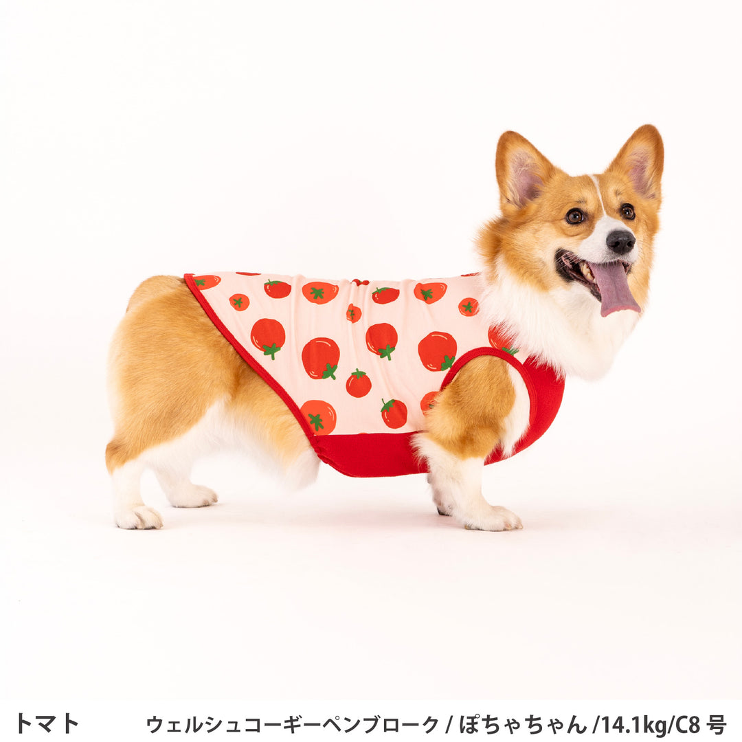 コーギー・バセット プリント裏毛タンクトップ