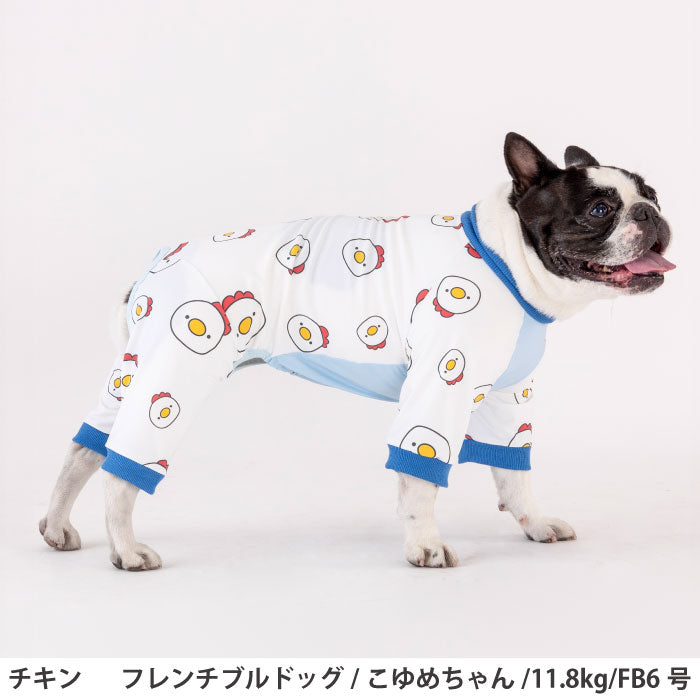 フレブル・パグ [全33size展開]<br>プリントクールロンパース チキン - VERY-PET