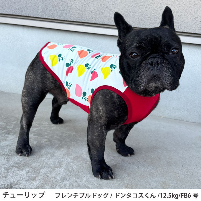 フレブル・パグ [全29size展開]<br>プリントクールタンク チューリップ - VERY-PET