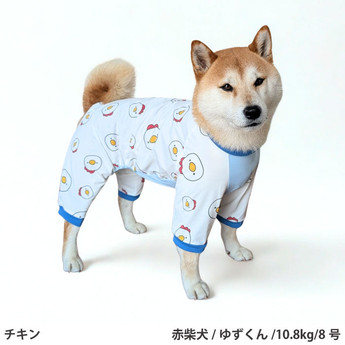 小型～超大型 ダックス 胴長 [全33size展開]<br>プリントクールロンパース チキン - VERY-PET