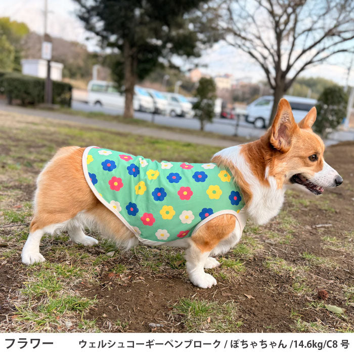 コーギー・バセット [全29size展開]<br>プリントクールタンク フラワー - VERY-PET