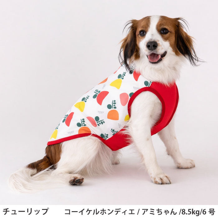 小型～超大型 ダックス 胴長 [全29size展開]<br>プリントクールタンク チューリップ - VERY-PET