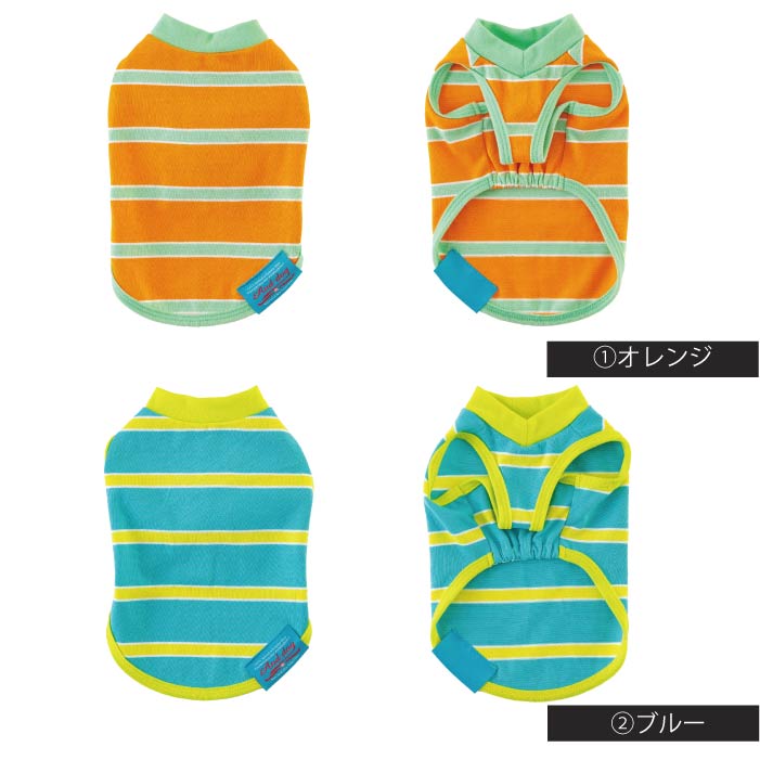 小型～超大型 ダックス 胴長 [全26size展開]コットンボーダータンクトップ - VERY-PET