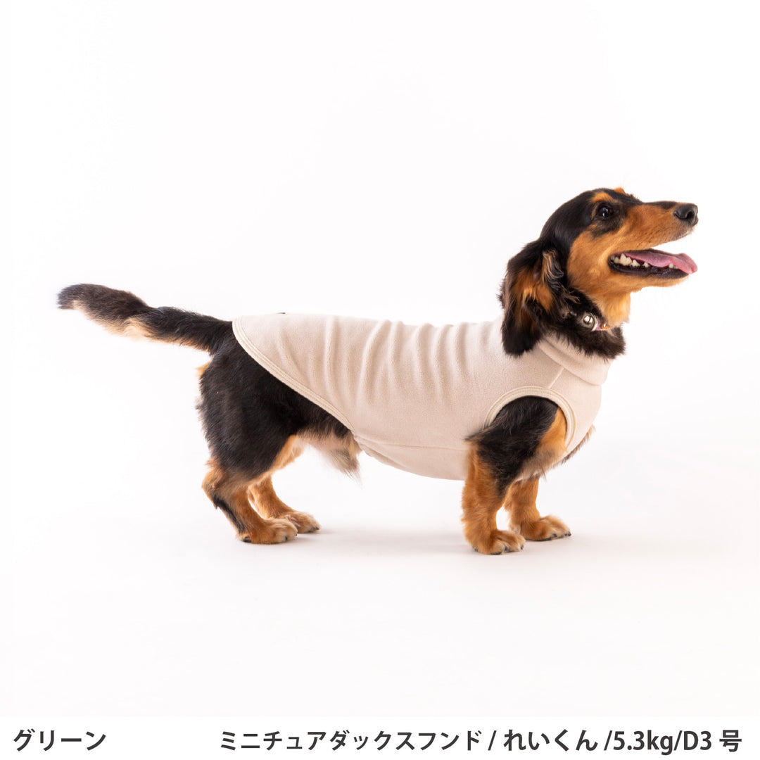 ダックス・トイプードル・胴長 ソフトフリースストレッチタンクトップ